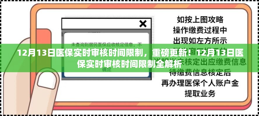 重磅更新！關(guān)于醫(yī)保實時審核時間限制詳解，最新動態(tài)與解析（12月13日）