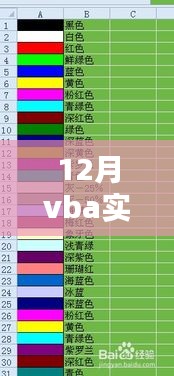 12月VBA實時更新帶顏色單元格數(shù)量的技術(shù)指南