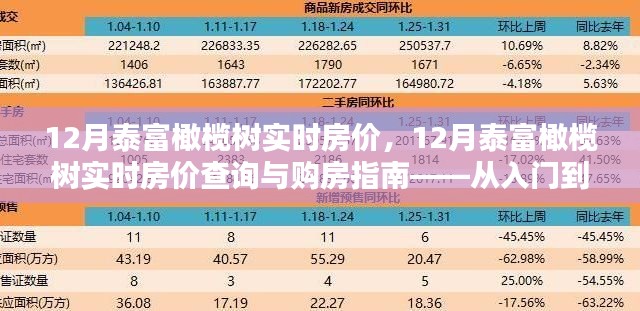 12月泰富橄欖樹實(shí)時(shí)房價(jià)詳解，購房指南與查詢攻略