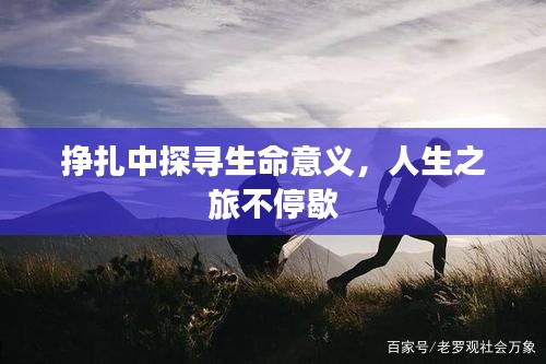 掙扎中探尋生命意義，人生之旅不停歇