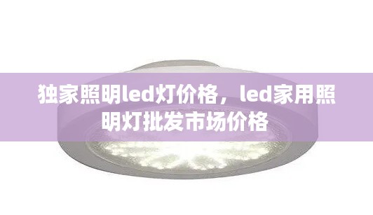 獨家照明led燈價格，led家用照明燈批發(fā)市場價格 