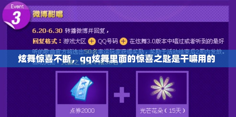 炫舞驚喜不斷，qq炫舞里面的驚喜之匙是干嘛用的 