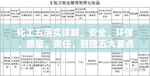 化工五落實詳解，安全、環(huán)保、質(zhì)量、責任、管理五大要點全解析！