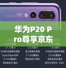 華為P20 Pro尊享京東獨(dú)家優(yōu)惠，專業(yè)攝影與頂尖性能的完美融合！