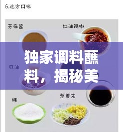 獨(dú)家調(diào)料蘸料，揭秘美味背后的秘密匠心，令人垂涎欲滴！