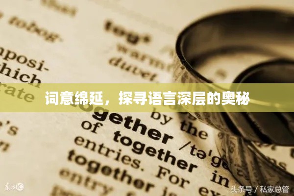 詞意綿延，探尋語言深層的奧秘