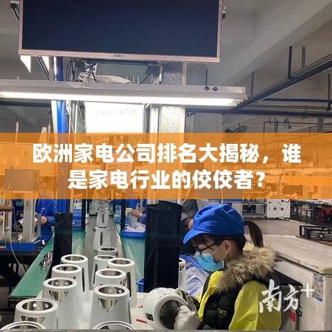 歐洲家電公司排名大揭秘，誰是家電行業(yè)的佼佼者？