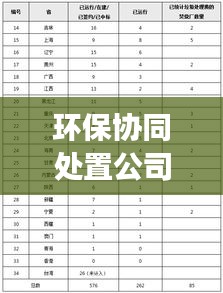 環(huán)保協(xié)同處置公司排名揭秘，行業(yè)深度分析與前景展望